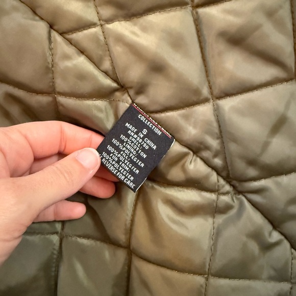 Urban Republic size small faux fur hooded military hunter green jacket - Picture 6 of 6